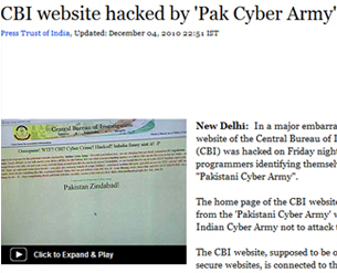 Group Hacking targeted Govt. Organisation Websites