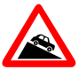 Steep descent